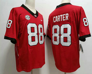 Men's Georgia Bulldogs #88 Kelee Ringo Red 2022 Vapor Untouchable Limited Stitched Nike Jersey