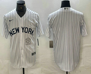 Men's New York Yankees Blank White 2024 Cool Base Stitched Jersey 12