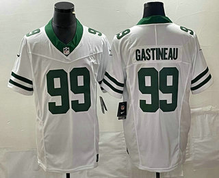 Men's Philadelphia Eagles #99 Jerome Brown White 2023 FUSE Vapor Limited Throwback Stitched Jersey