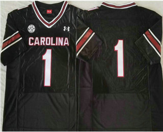 Men's South Carolina Gamecocks #1 Deebo Samuel No Name Black College Limited Football Jersey