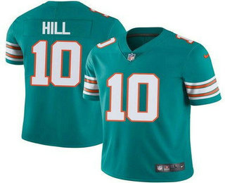 Youth Miami Dolphins #10 Tyreek Hill Limited Aqua Alternate Vapor Jersey