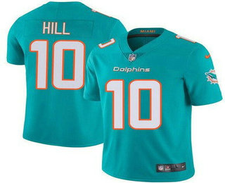 Youth Miami Dolphins #10 Tyreek Hill Limited Aqua Vapor Jersey