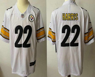 Youth Pittsburgh Steelers #22 Najee Harris White 2017 Vapor Untouchable Stitched NFL Nike Limited Jersey